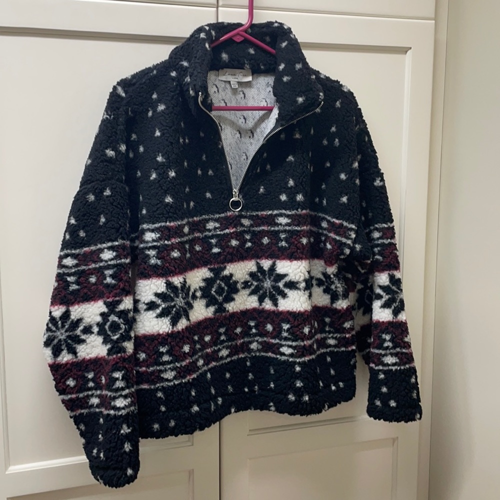 Like New! Aztec Sherpa Pullover Large